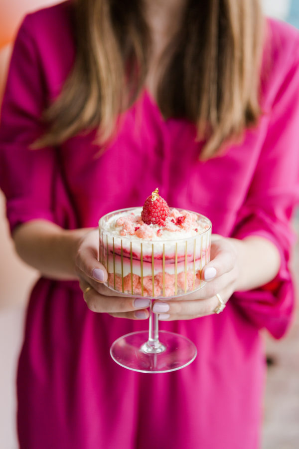 A girl holding cake