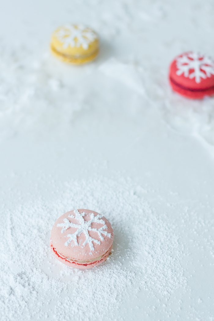 Snowflake Macarons