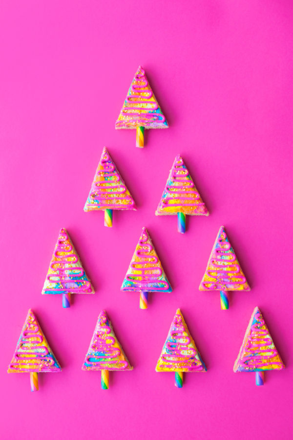 Colorful Christmas cookies