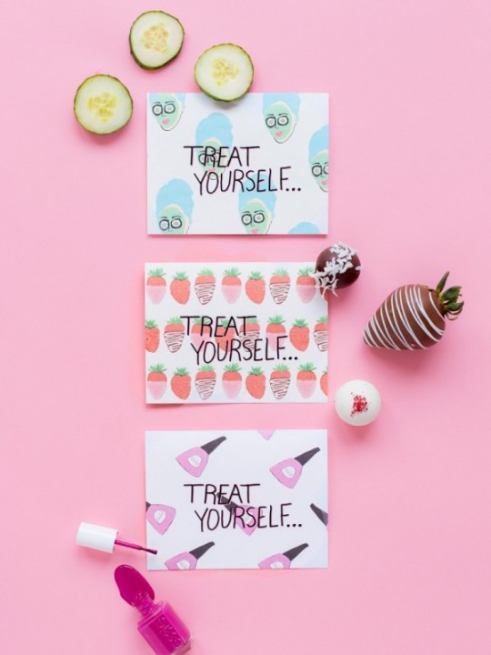 “Treat Yourself” Mother’s Day Printables + Sweets
