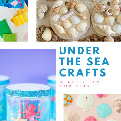 collage of under the sea crafts