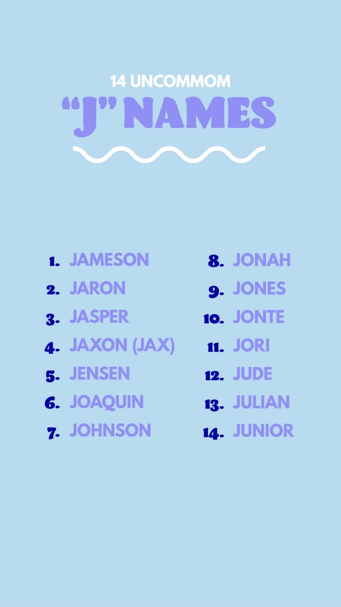 Baby Names That Start with "J"