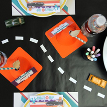 DIY Chalkboard Car Play Mat + Table Runner