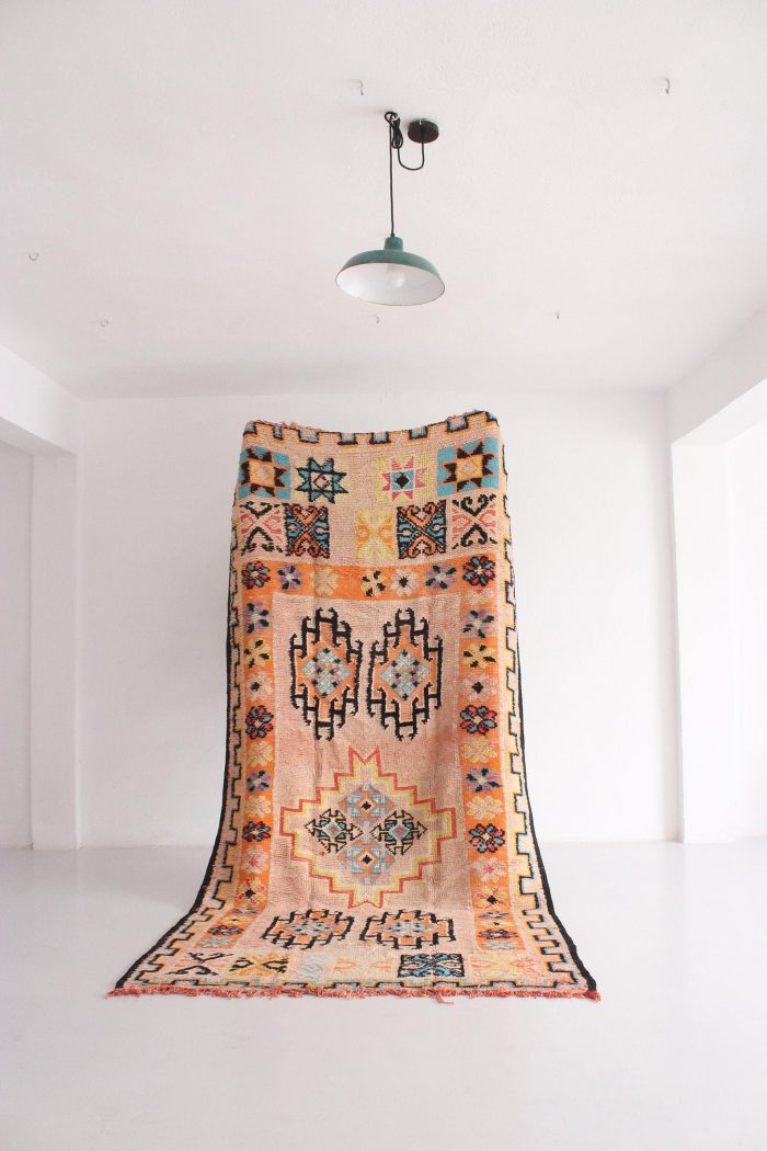 Vintage Peach Boujaad Rug