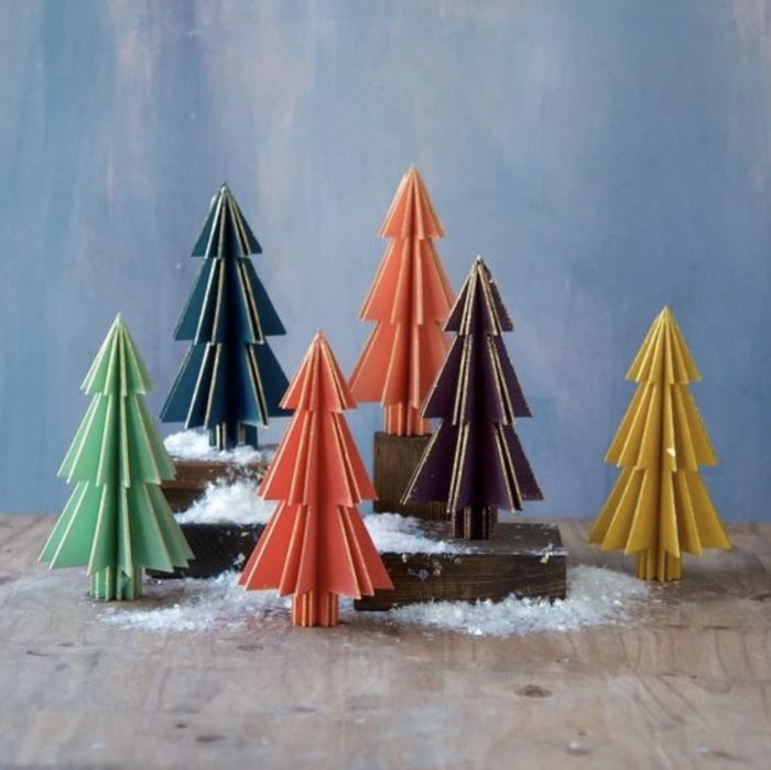 Colorful Wooden Trees