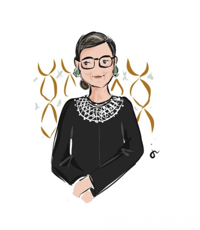 Jennifer Vallez RBG Art Print